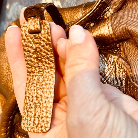 🆕 CARLO DIMO VINTAGE METALLIC HANDBAG - Picture 9 of 16